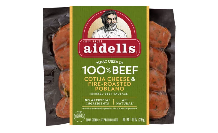 Cotija Cheese Poblano Pepper Beef Sausage Aidells