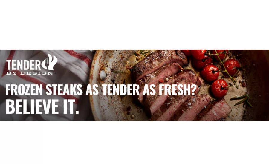 Frozen Steak Stock Yards US Foods Tender by Design Logo