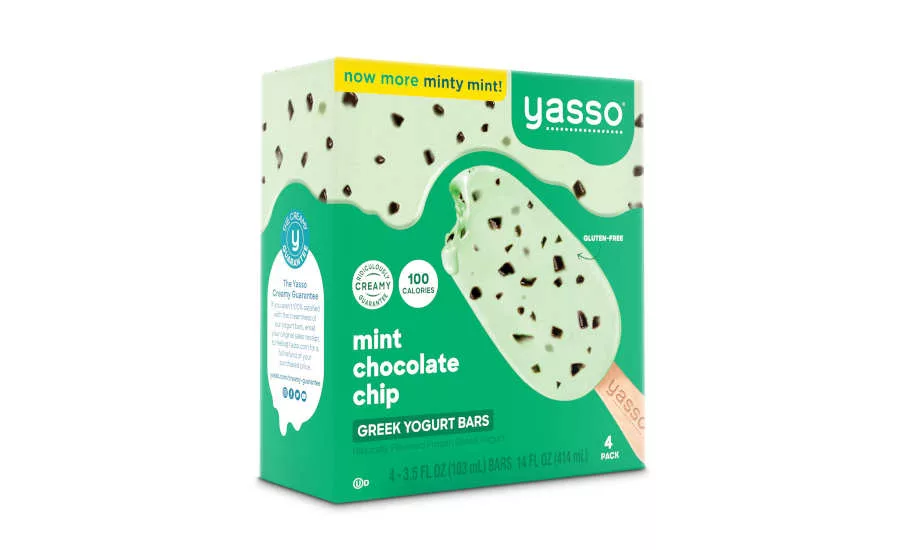 Frozen Greek Yogurt Bars Mint Chocolate Chip Yasso Costco