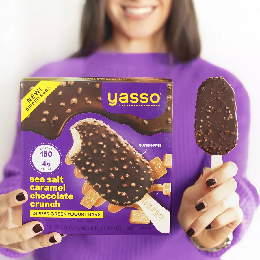 Yasso Sea Salt Caramel Greek Yogurt Bars