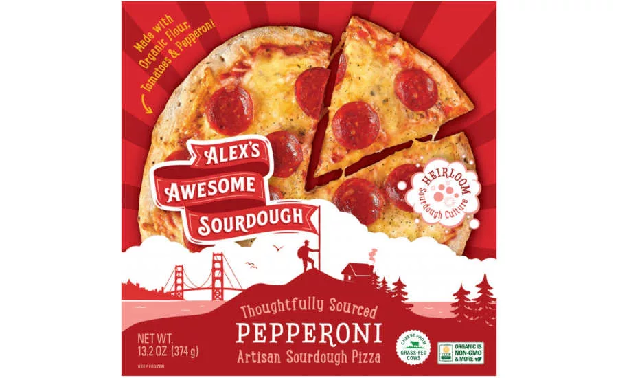 Organic Pepperoni Sourdough Pizza Alex's Awesome Frozen