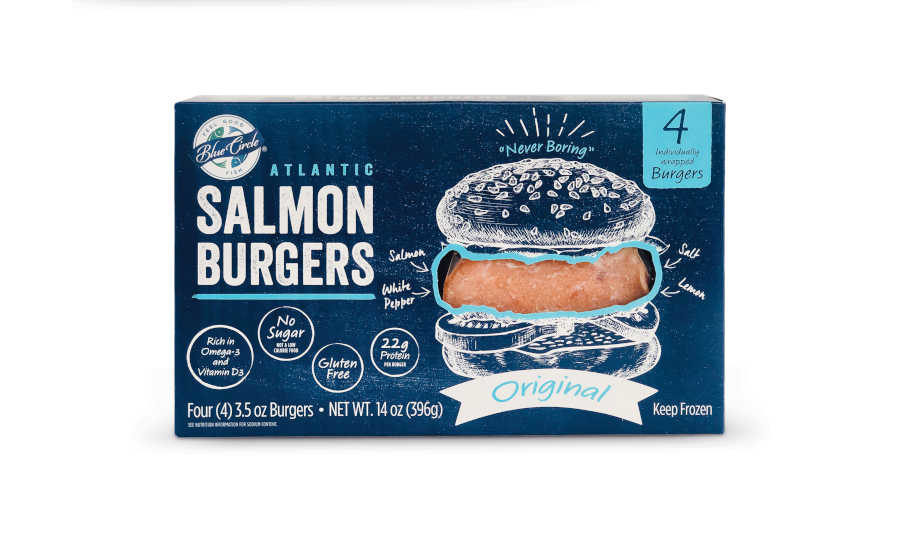 Blue Circle Rolls Out Frozen Atlantic Salmon Burgers for Direct-to-Consumer  Shipping, 2021-07-23