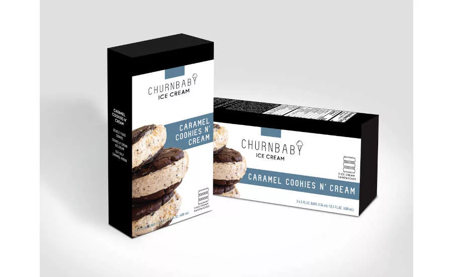Caramel Cookies and Cream Ice Cream Sandwiches Churnbaby Ald