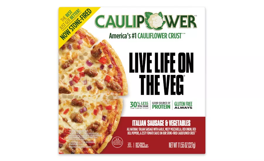 Italian Sausage Vegetables Cauliflower Crust Stone Fired Pizza Caulipower