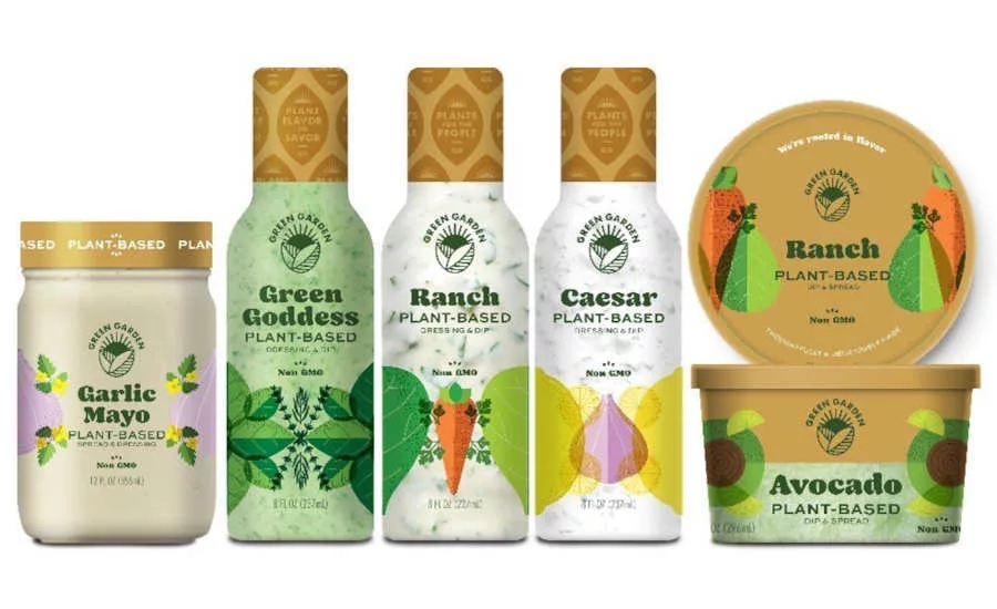 Plant Based Vegan Dressing Dips Mayo Green Garden