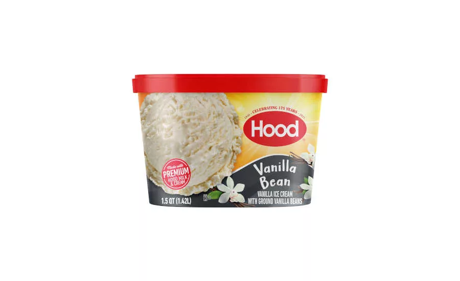 New Packaging Design Vanilla Bean Hood Ice Cream New England