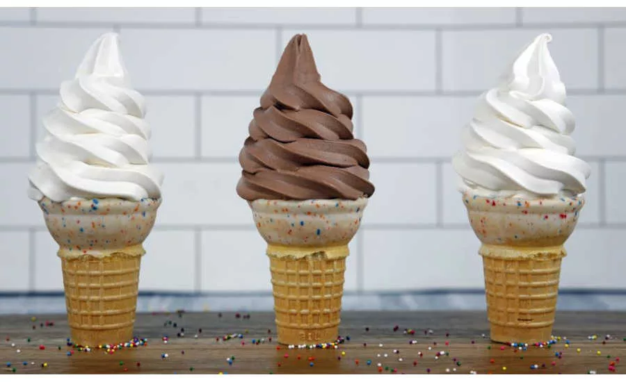 Three Soft Serve Ice Cream Cones Sunrise Supreme Hanan Foodservice