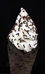 Vanilla Soft Serve Ice Cream Cones Chocolate Sprinkles Sunrise Supreme Hanan Foodservice