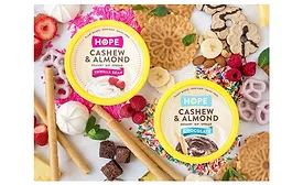 Plant Based Desserts Dips Hope Hummus Vanilla Bean Chocolate Cashew Almond