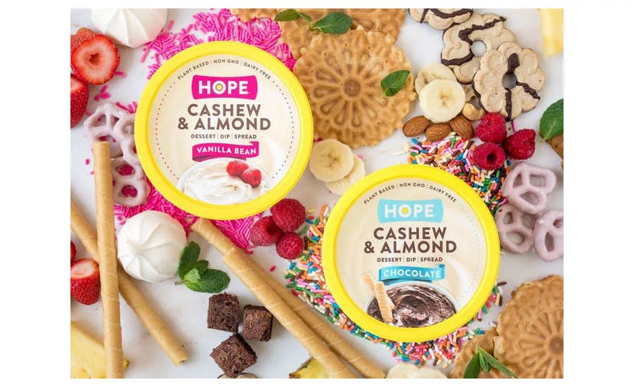 Plant Based Desserts Dips Hope Hummus Vanilla Bean Chocolate Cashew Almond
