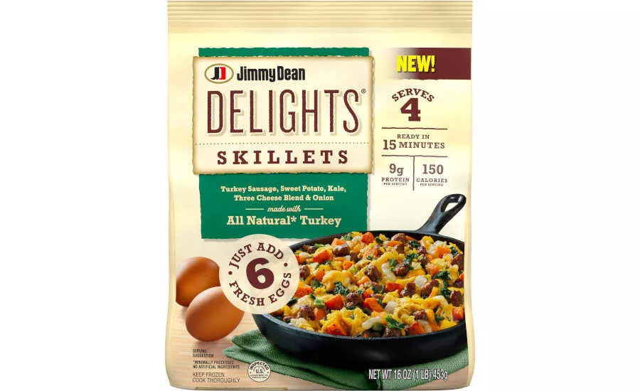Breakfast Skillets Turkey Sausage Egg Sweet Potato Kale Onions Cheese Jimmy Dean
