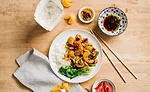 Plant-Based Kung Pao Shrimp Vegan Seafood New Wave Foods Dot Foods Restaurants