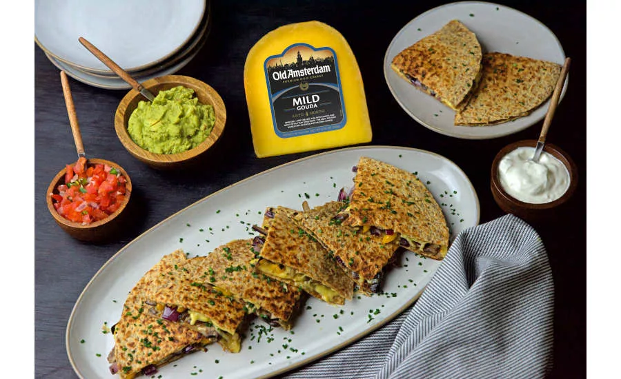 Aged Gouda Goat Cheese Holland Old Amsterdam Mild Quesadilla