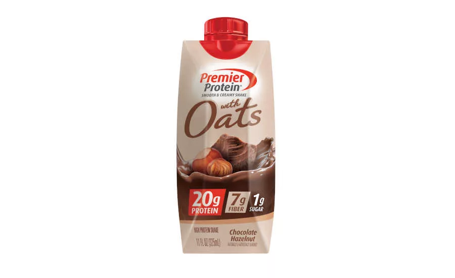Functional Beverages Whole Grain Oats Premier Protein Chocolate Hazelnut Shake Tetra Pak