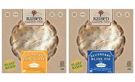 Seasonal Summer Southern Peach Blueberry Pies Raised Gluten Free 