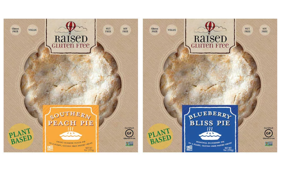 Seasonal Summer Southern Peach Blueberry Pies Raised Gluten Free