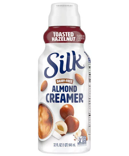 Plant Based Dairy Free Creamer Toasted Hazelnut Silk Danone