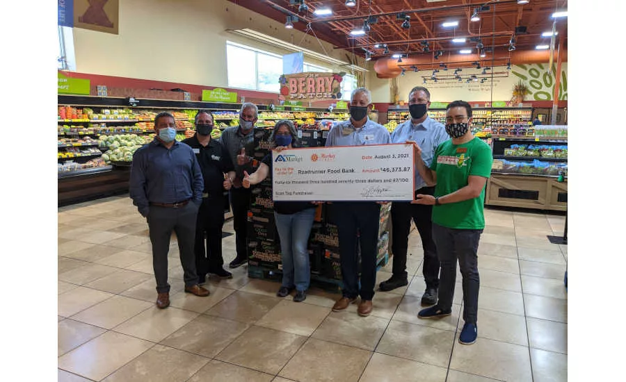 New Mexico Roadrunner Food Bank United Supermarkets Albertsons Grocery Donation