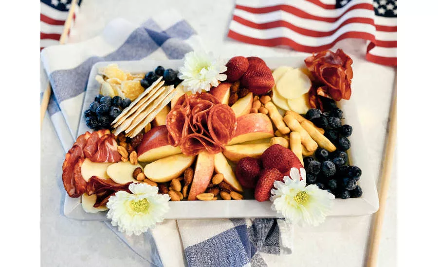 Sliced Deli Meat 4th of July Charcuterie Boards Veroni Italian Caitlin Bletzacker
