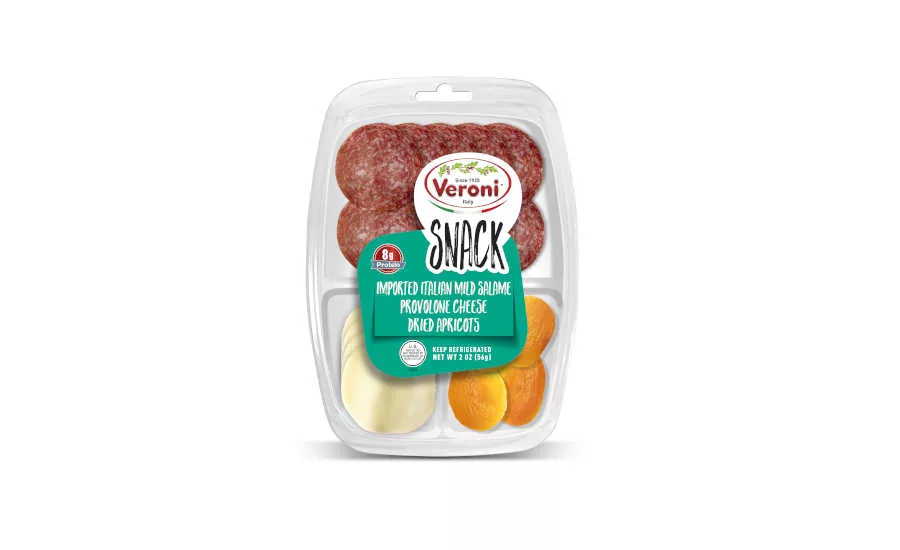 Italian Salami Provolone Apricots Snack Pack Veroni