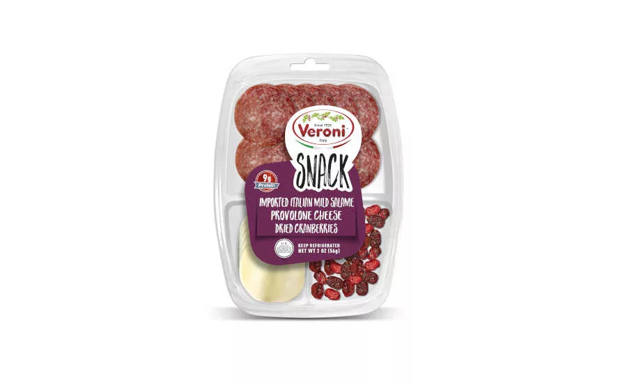 Italian Salami Provolone Dried Cranberries Snack Pack Veroni