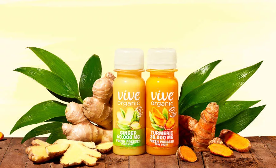 Raw Turmeric Ginger Wellness Shots Single Origin Vive Organic