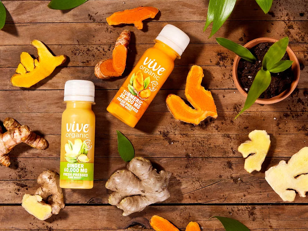 Turmeric Ginger Wellness Shots Single Origin Vive Organic