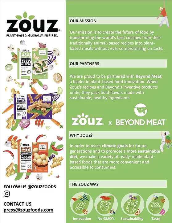 Plant Based Frozen Appetizers Zouz Beyond Meat