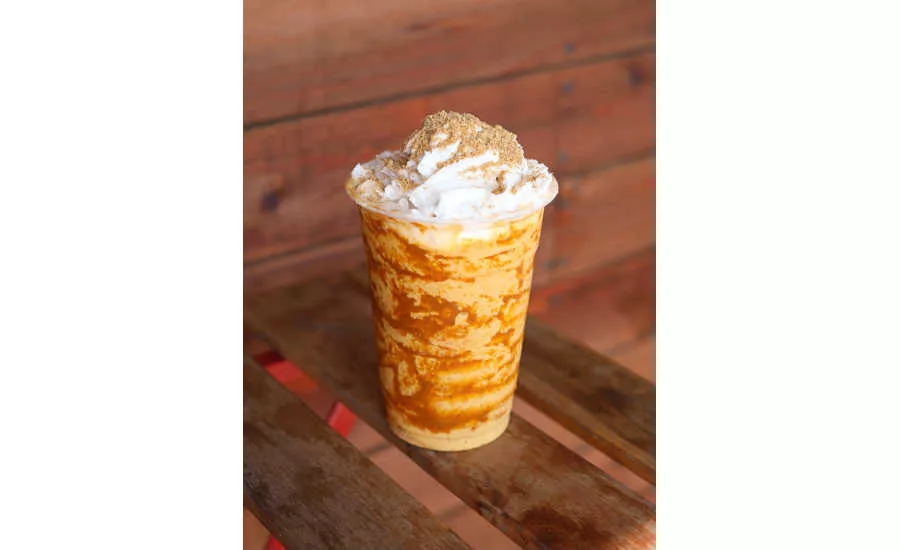 Vegan Pumpkin Soft-Serve Milkshake Seasonal Oatly Project Pollo Texas