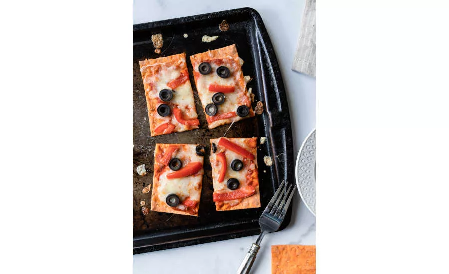 Lavash Flatbread Pizza Roasted Red Pepper Atoria's Family Bakery