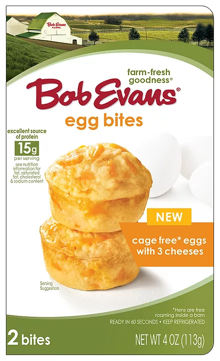Omelet Muffins Cheese Bob Evans Bites
