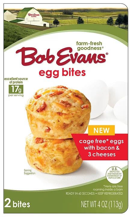 Omelet Muffins Bacon Cheese Bob Evans Package