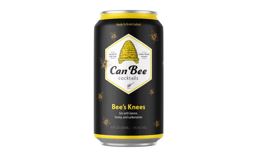 Canned Cocktails Gin Lemon Honey 8% ABV Bee's Knees CanBee