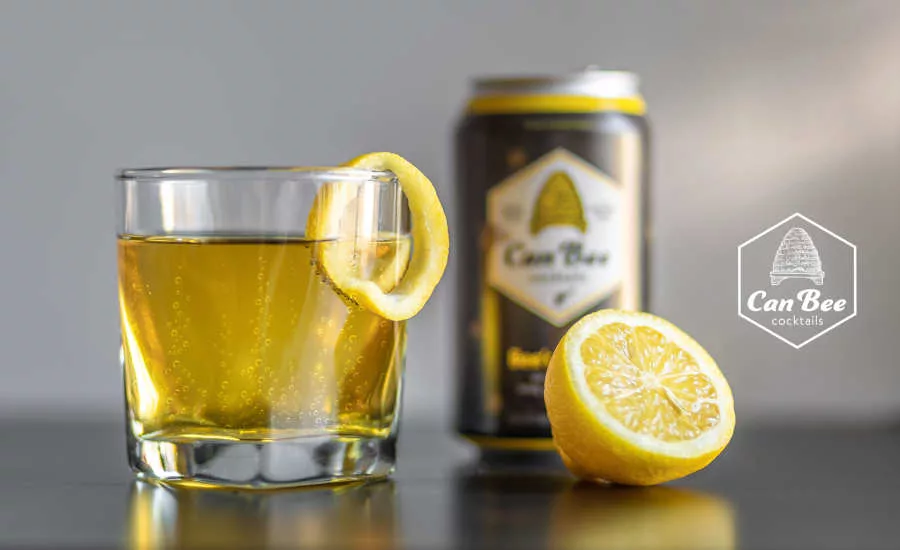 Canned Cocktails Gin Lemon Honey 8% ABV Bee's Knees CanBee