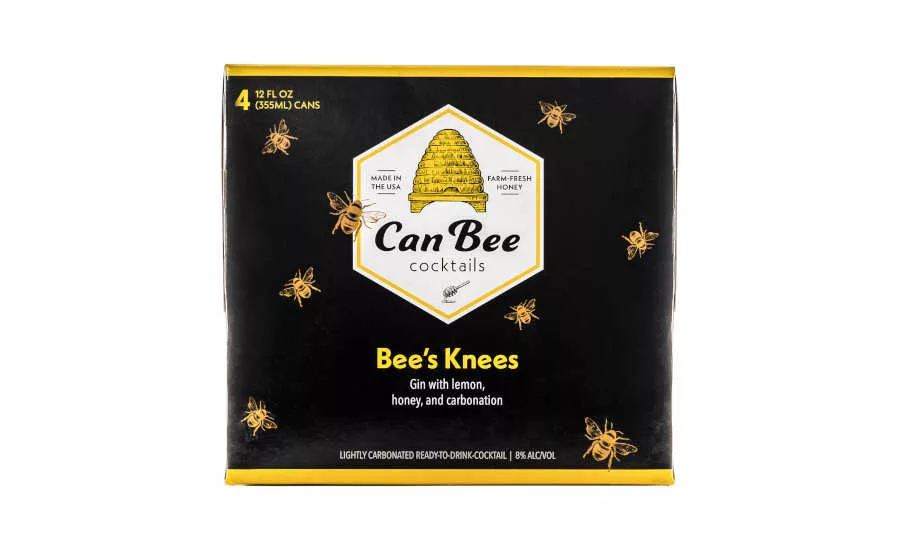 Canned Cocktails Gin Lemon Honey 8% ABV Bee's Knees CanBee