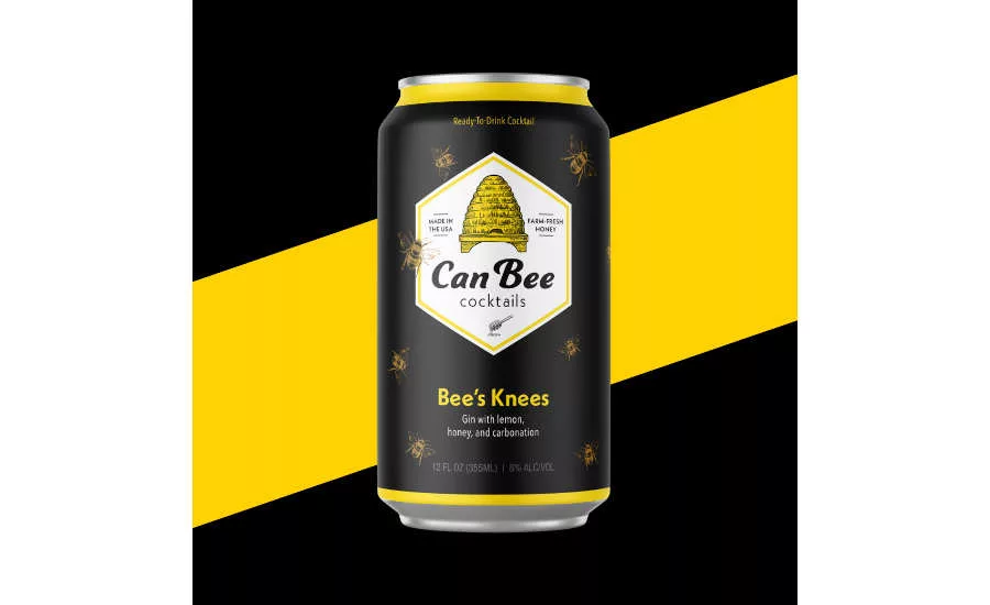 Canned Cocktails Gin Lemon Honey 8% ABV Bee's Knees CanBee