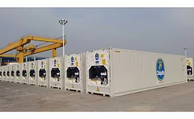 Shipping Containers Refrigerated Bananas Pineapples Central America Chiquita
