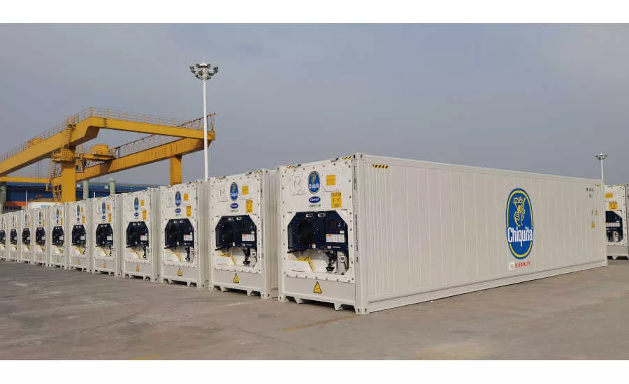 Shipping Containers Refrigerated Bananas Pineapples Central America Chiquita