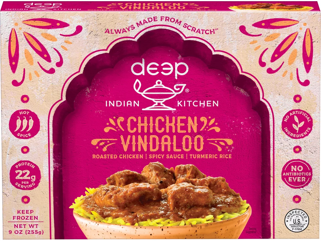 Chicken Vindaloo Frozen Meal Deep Indian Kitchen