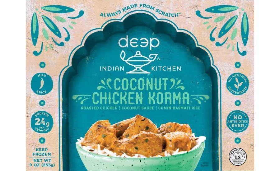 Coconut Chicken Korma Frozen Meal Deep Indian Kitchen