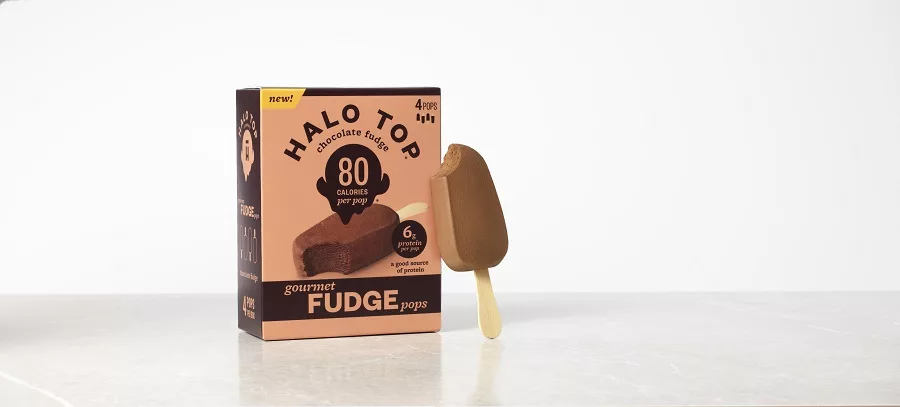 Halo Top Fudge Pops Package