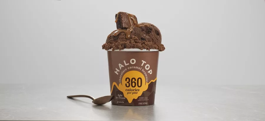 Halo Top Chocolate Caramel Brownie Ice Cream Pint