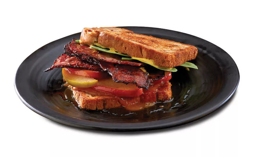 Apple Maple Sausage Strips Sandwich Johnsonville