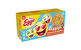 Emoji Shaped Waffles Eggo Kellogg's Kids Breakfast Frozen