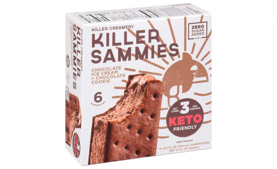 Zero Sugar Ice Cream Sandwiches Chocolate Killer Creamery Box