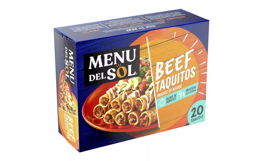 Beef Taquitos Menu Del Sol Sigma Rebranding Packaging Logo