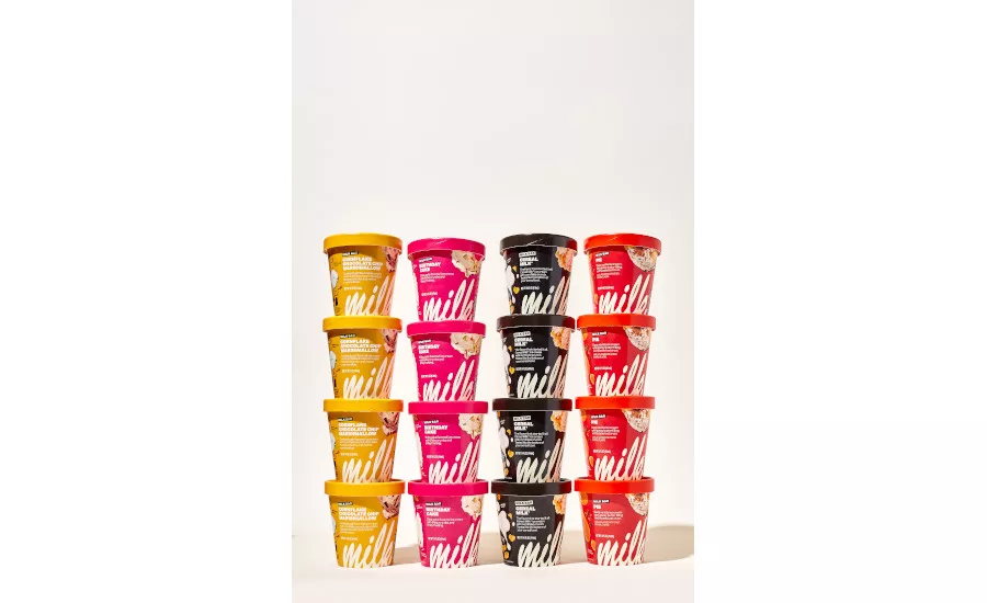Milk Bar Ice Cream Pints Four by Four Stacked Whole Foods