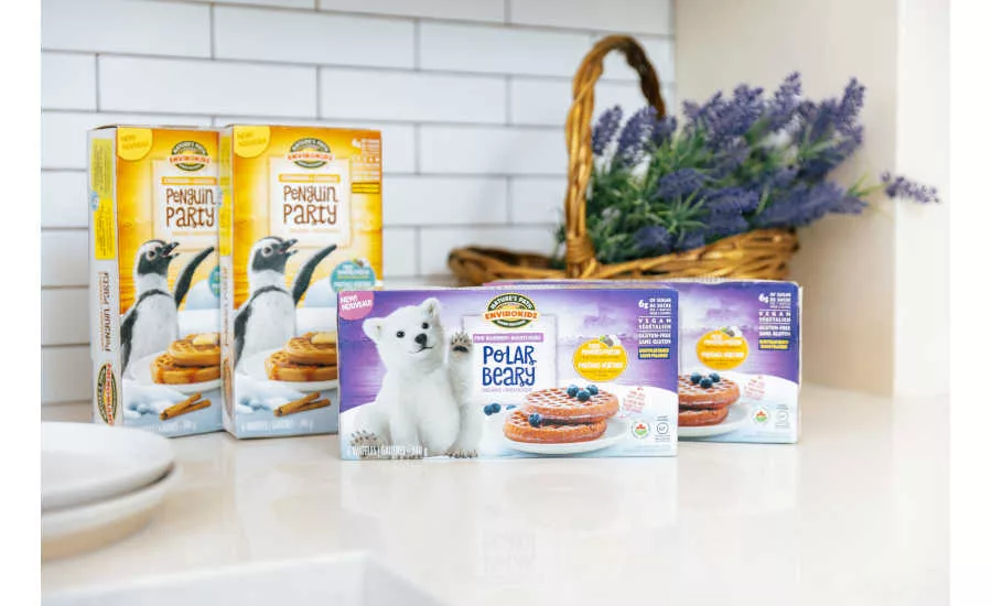 Penguin Polar Bear Waffles Nature's Path EnviroKidz Frozen