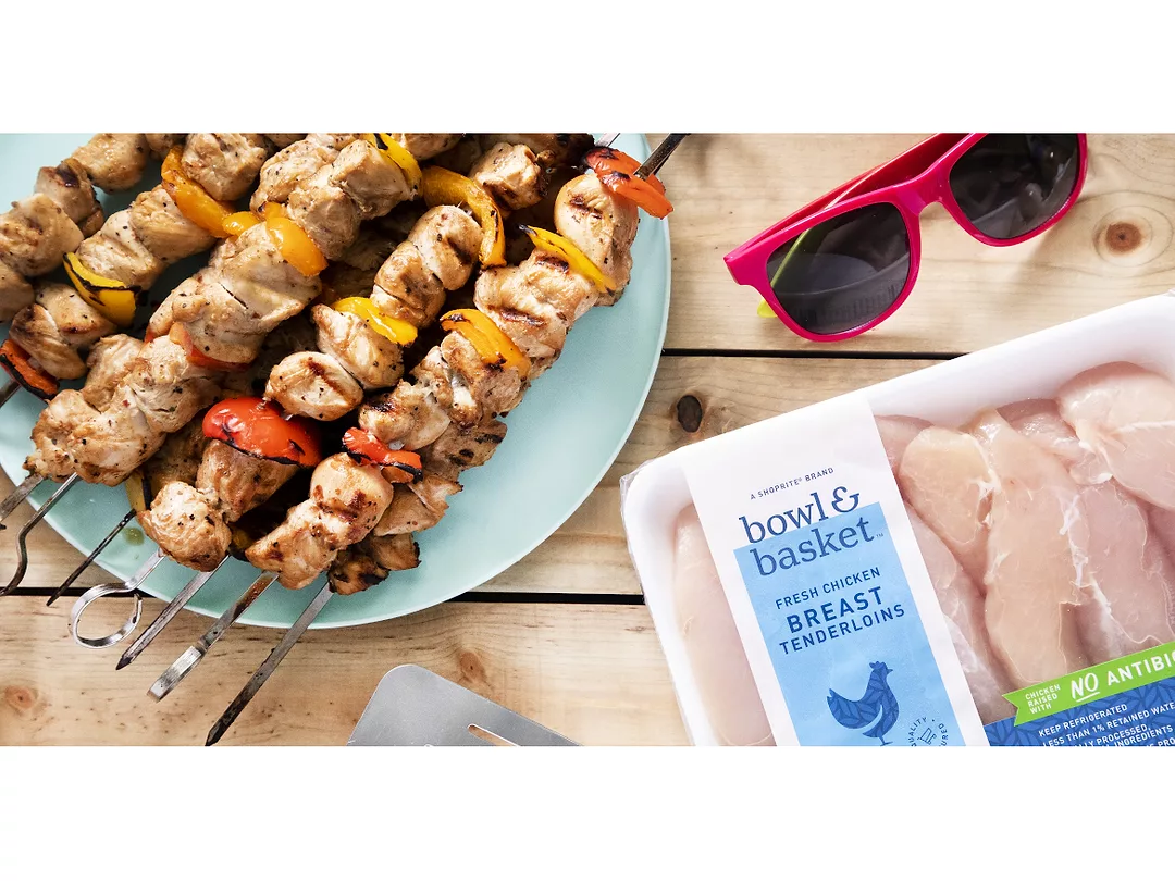 Grilled Chicken Kabobs Summer Barbecue ShopRite Bowl & Basket
