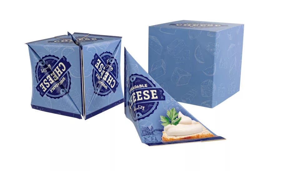 Spreadable Cheese Packaging Cube Tetra Pak